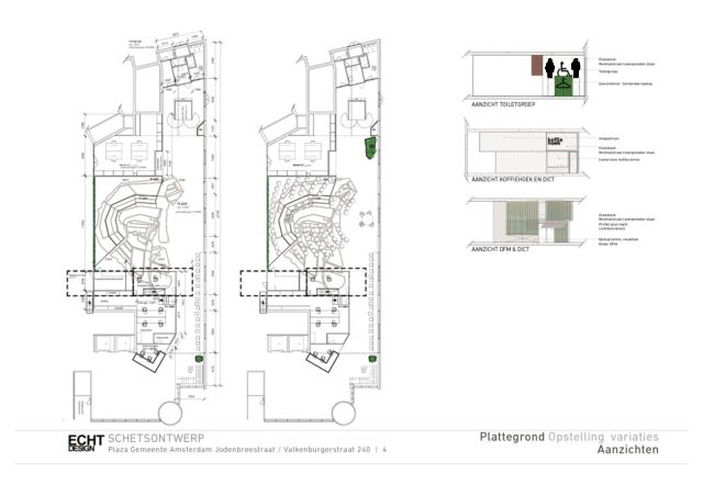 Foto Ontwerpplan Jodenbreestraat/Valkenburgerstraat Gemeente Amsterdam